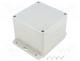 G387MF - Enclosure  multipurpose, X 120mm, Y 120mm, Z 90mm, ABS, grey, IP65