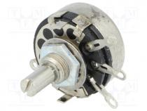 SP1.2-470R-A - Potentiometer  shaft, single turn, 470, 2W, 20%, soldered, 6mm