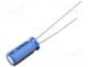 UKT1E221MPD - Capacitor  electrolytic, THT, 220uF, 25V, Ø8x11.5mm, Pitch 3.5mm