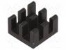 Ψυγεία IC - Heatsink  extruded, black, L 10mm, W 10mm, H 6mm, aluminium