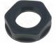  - Nut, PG7, polyamide, UL94V-2, 19mm, black, -20÷100C, V  with flange