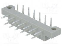 Connector - Plug, DIN 41617, male, PIN 13, THT, angled 90, Contacts ph 2.5mm