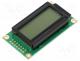 RC0802A-FHW-ESX - Display  LCD, alphanumeric, FSTN Positive, 8x2, gray, LED, PIN 14