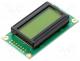 RC0802A-YHY-ESX - Display  LCD, alphanumeric, STN Positive, 8x2, green, LED, PIN 14
