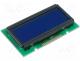 RC1202A-BIY-ESX - Display  LCD, alphanumeric, STN Negative, 12x2, blue, LED, PIN 15