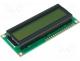 RC1602B-YHW-ESV - Display  LCD, alphanumeric, STN Positive, 16x2, green, LED, PIN 16