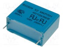 polypropylene Capacitor - Capacitor  polypropylene, X2, 2.2uF, 27.5mm, 20%, 14x24.5x31.5mm