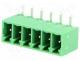 Terminal Blocks - Pluggable terminal block, socket, male, 3.5mm, angled 90, ways 6