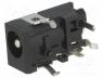 1613-05 - Socket, DC supply, male, 4/1,7mm, 4mm, 1.7mm, with on/off switch
