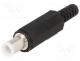 Plug, DC supply, female, 6,5/4,1/1mm, 6.5mm, 4.1mm, for cable, 2A