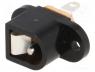 Power connector - Socket, DC supply, male, 5,5/2,1mm, 5.5mm, 2.1mm, soldering, 500mA