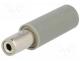 Power connector - Plug, DC supply, female, 5,5/2,1mm, 5.5mm, 2.1mm, for cable, 500mA