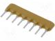 4608X-102-101LF - Resistor network  Y, 100, No.of resistors 4, THT, 0.3W, 2%, 100V