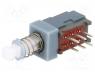 PS909L-22 - Microswitch, 2-position, DPDT, 0.1A/30VDC, THT, 1N, 8x9mm, 10.8mm