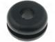 Cable Accessories - Grommet, Panel cutout diam 9mm, Hole dia 4mm, PVC, black, UL94V-2