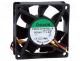 PMD2407PTB1AF - Fan  DC, axial, 24VDC, 70x70x25mm, 83.25m3/h, 45dBA, ball bearing