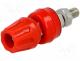 Banana socket - Socket, 4mm banana, 50A, 60VDC, red, Mounting  screwed, 57mm