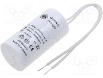 4.16.17.23.06 - Capacitor  motors, run, 1.5uF, 475VAC, Ø28x55mm, -25÷70C, 5%