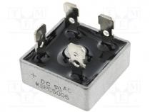 KBPC5006 - Bridge rectifier, 600V, 50A, 6.4x0.8mm connectors, MB-25