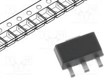 BST51.115 - Transistor  NPN, bipolar, Darlington, 60V, 1A, 1.3W, SOT89-3