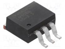 Voltage stabiliser, LDO, fixed, 3.3V, 1.5A, TO263, SMD