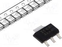 Voltage stabiliser, fixed, 5V, SOT223, SMD