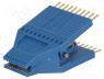 Sockets IC - Test clip, SOIC, PIN 20, blue, gold plated