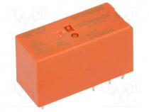 Relay  electromagnetic, SPDT, Ucoil 6VDC, 16A/250VAC, 16A/24VDC