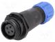 Plug, female, SP13, PIN 4, IP68, 4....6.5mm, 5A, soldering, for cable