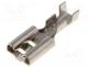 Terminal  flat, 4.8mm, 0.5mm, female, 0.5....1mm2, crimped, for cable