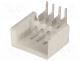 P2304 - Socket, IDC, male, PIN 4, angled 90, THT, tinned, 2.54mm