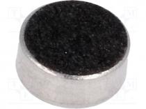 LD-MC-6027 - Microphone, Ø6x2.7mm, 2.2k, 0.5mA, 1....10V, 100....10000Hz, -48dB