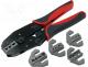   connector - The set contains  crimp tool, five interchangeable jaws, 220mm