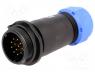 Waterproof connector - Plug, male, SP21, PIN 12, IP68, 7÷12mm, soldering, for cable, 400V