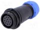 Plug, female, SP21, PIN 12, IP68, 7....12mm, soldering, for cable, 400V