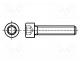 Screw, M2x8, Head  cheese head, Cut  hexagon socket, steel, zinc