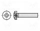 B2X10/BN384 - Screw, M2x10, Head  cheese head, Cut  Phillips, steel, zinc, PH1