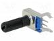 Resistor Variable - Potentiometer  shaft, single turn, 20k, 125mW, 20%, THT, 6mm