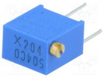 3266X-1-204LF - Potentiometer  mounting, multiturn, 200k, 250mW, 10%, linear