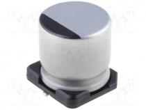 Electrolytic cap SMD - Capacitor  electrolytic, low impedance, SMD, 470uF, 16V, Ø8x10mm