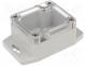 Box with outer holders - Enclosure  multipurpose, X 58mm, Y 64mm, Z 35mm, with fixing lugs