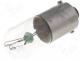 Lamp miniature - Filament lamp  bayonet, BA9S, 28VDC, 40mA, Bulb  T3 1/4, Ø 10.3mm