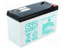   - Re-battery  acid-lead, 12V, Storage time 6-9 years, 151x65x94mm