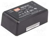 IRM-30-24 - Pwr sup.unit  switched-mode, modular, 31.2W, 24VDC, 1.3A, 109g