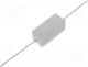 Αντίσταση βαττική - Resistor  wire-wound, cement, THT, 470mΩ, 5W, ±5%, 9.5x9.5x22mm