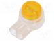 SL-UY - Splice terminal  quick splice, IDC, Colour  yellow, 22÷26AWG