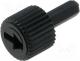 Knob - Knob, shaft knob, black, 10.8mm, Application  CA9M