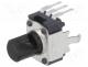 Resistor Variable - Potentiometer  shaft, balance, single turn, vertical, 10k, 20%