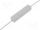   - Resistor  wire-wound, cement, THT, 27, 10W, 5%, 48x9.5x9.5mm