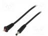 DC.CAB.1010.0150 - Cable, wires, DC 4,0/1,7 plug, straight, Sony, 1mm2, black, 1.5m